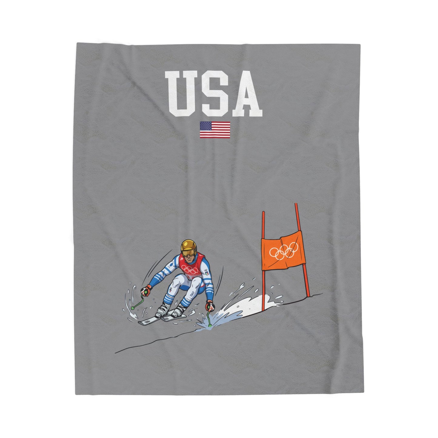 Princess Grace  TEAM USA  Velveteen Plush Blanket