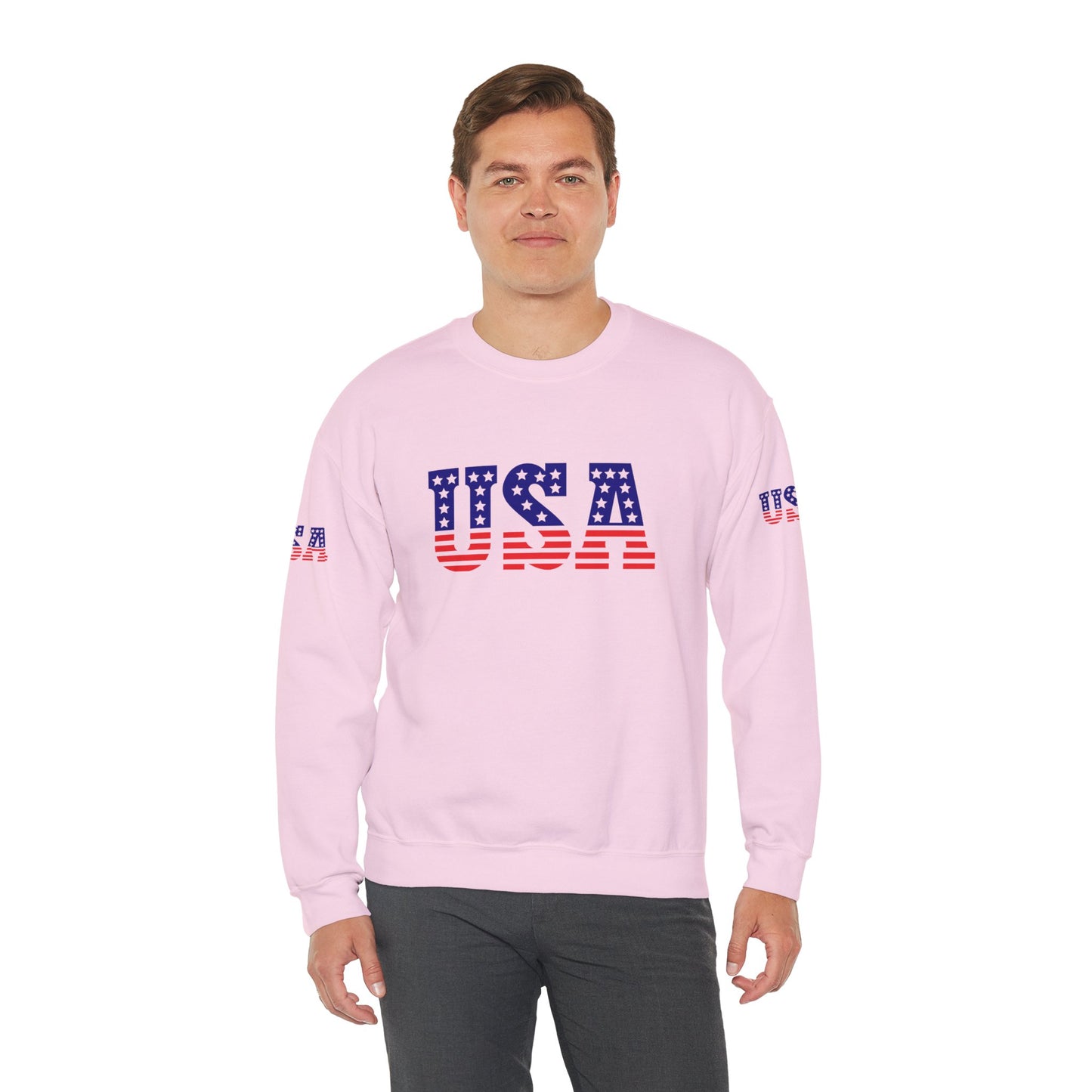 Princess Grace  Patriotic USA Unisex Crewneck Sweatshirt Perfect for Independence Day Casual Wear