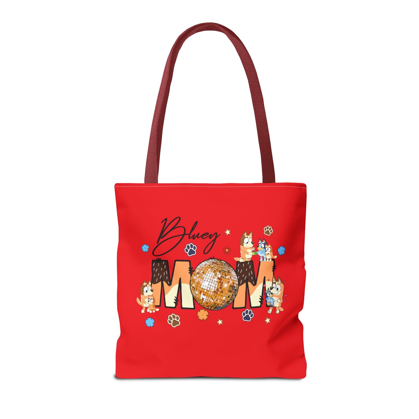 Princess Grace  Bluey Mom Disco Tote Bag Perfect Gift for Moms and Pet Lovers