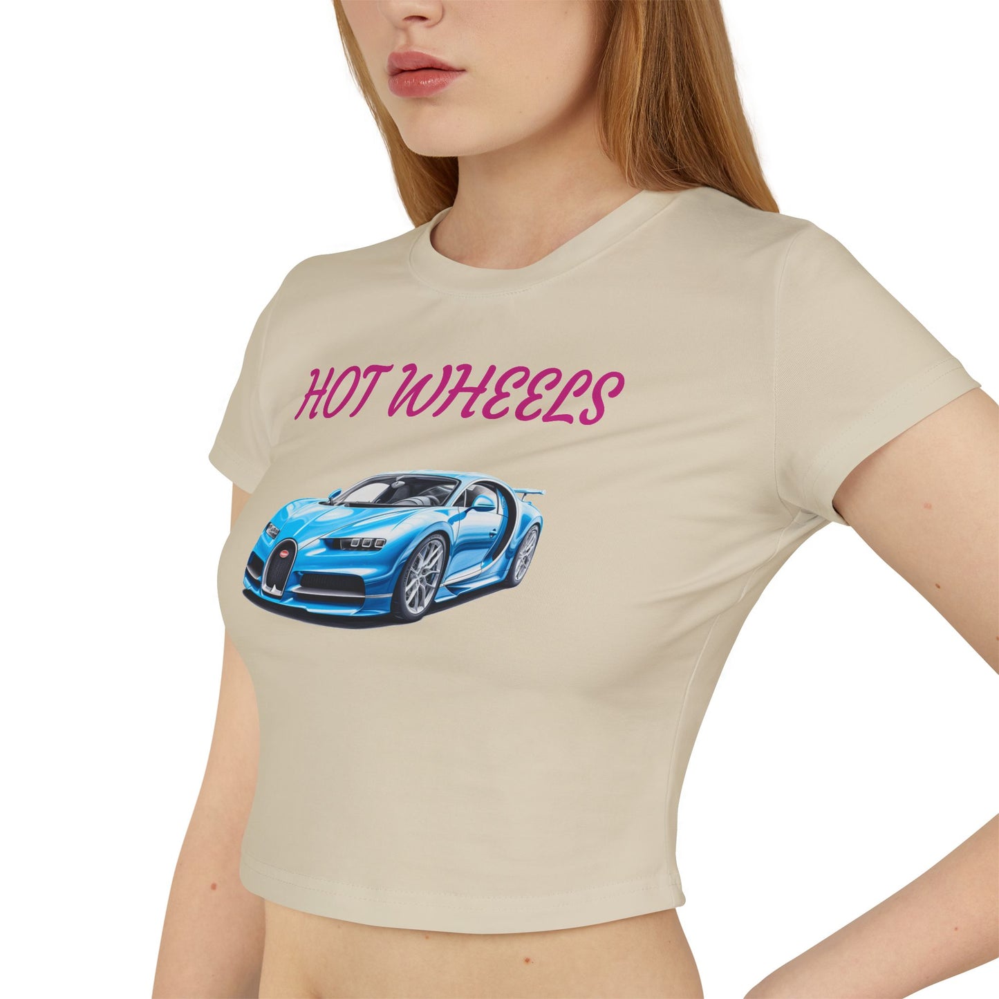 Princess Grace  Hot Wheels Women's Baby Tee Fun Car Graphic T-Shirt for Car Enthusiasts