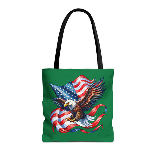 Princess Grace  Patriotic Eagle Tote Bag American Flag Design for Independence Day