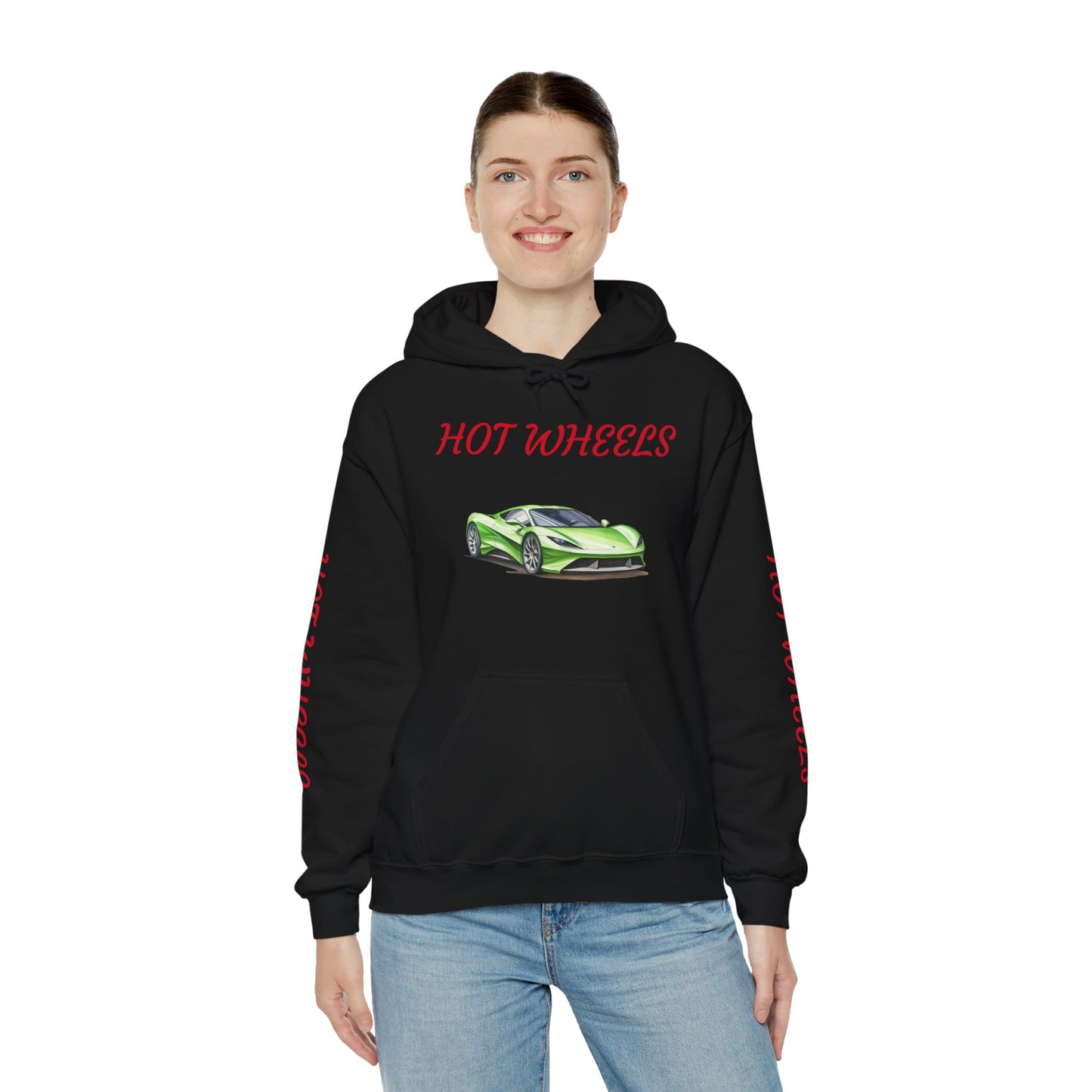 Princess Grace Hot Wheels Unisex Hooded Sweatshirt Vibrant Automotive Design