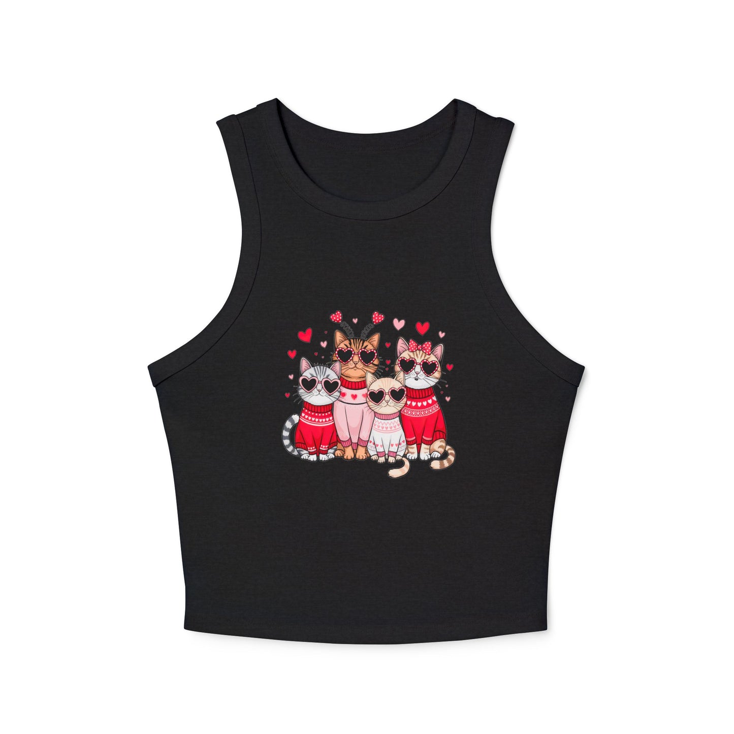 Princess Grace  Cute Cat Lover Women's Micro Rib Racer Tank Top  Perfect for Pet Lovers