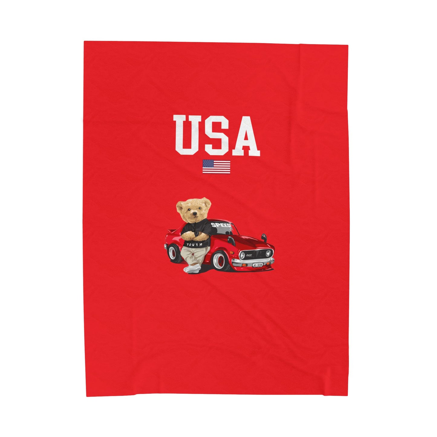 Princess Grace  TEAM USA  Velveteen Plush Blanket