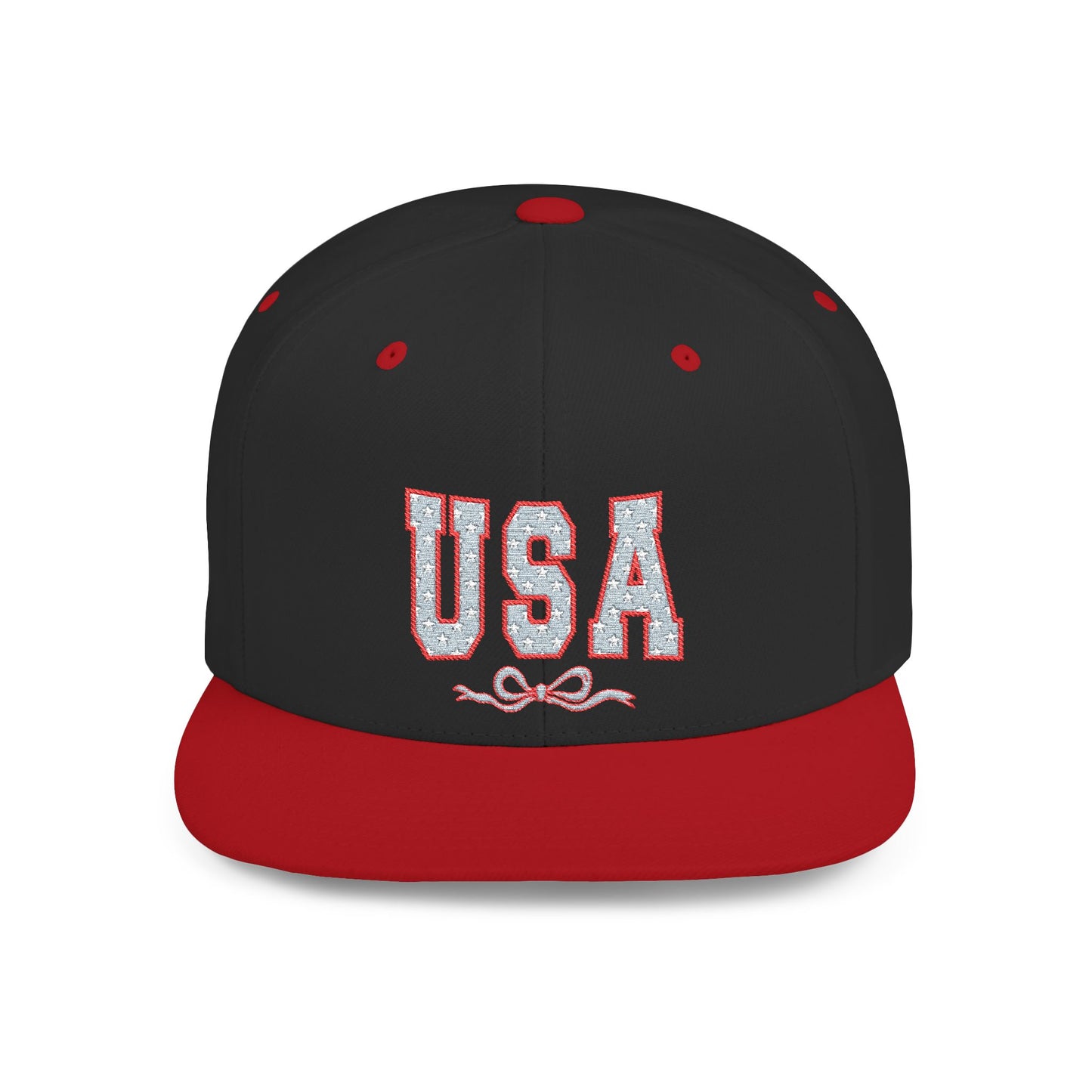 Princess Grace  USA Glitter Flat Bill Snapback Hat Trendy and Stylish