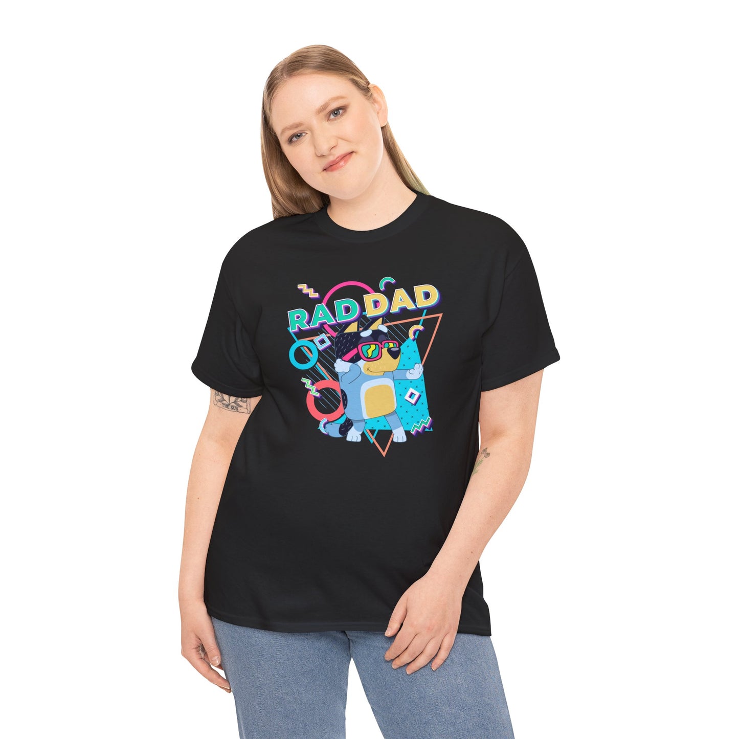 Princess Grace  Bluey  Funny Rad dad Unisex Heavy Cotton Tee  Perfect Gift for Cool Dads