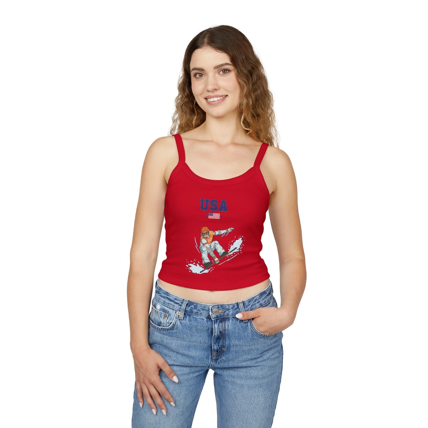Princess Grace  TEAM USA  Women's Spaghetti Strap Tank Top