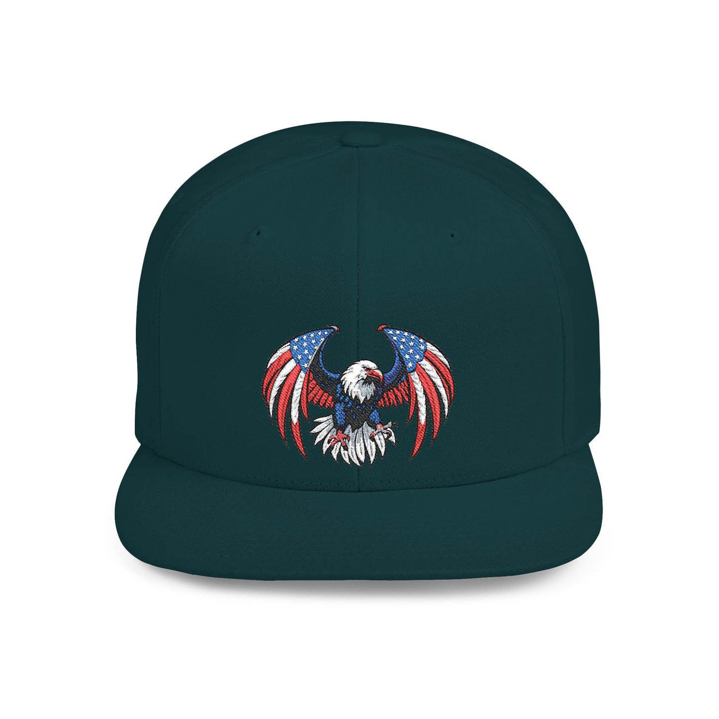 Princess Grace  Patriotic Eagle Flat Bill Snapback Hat