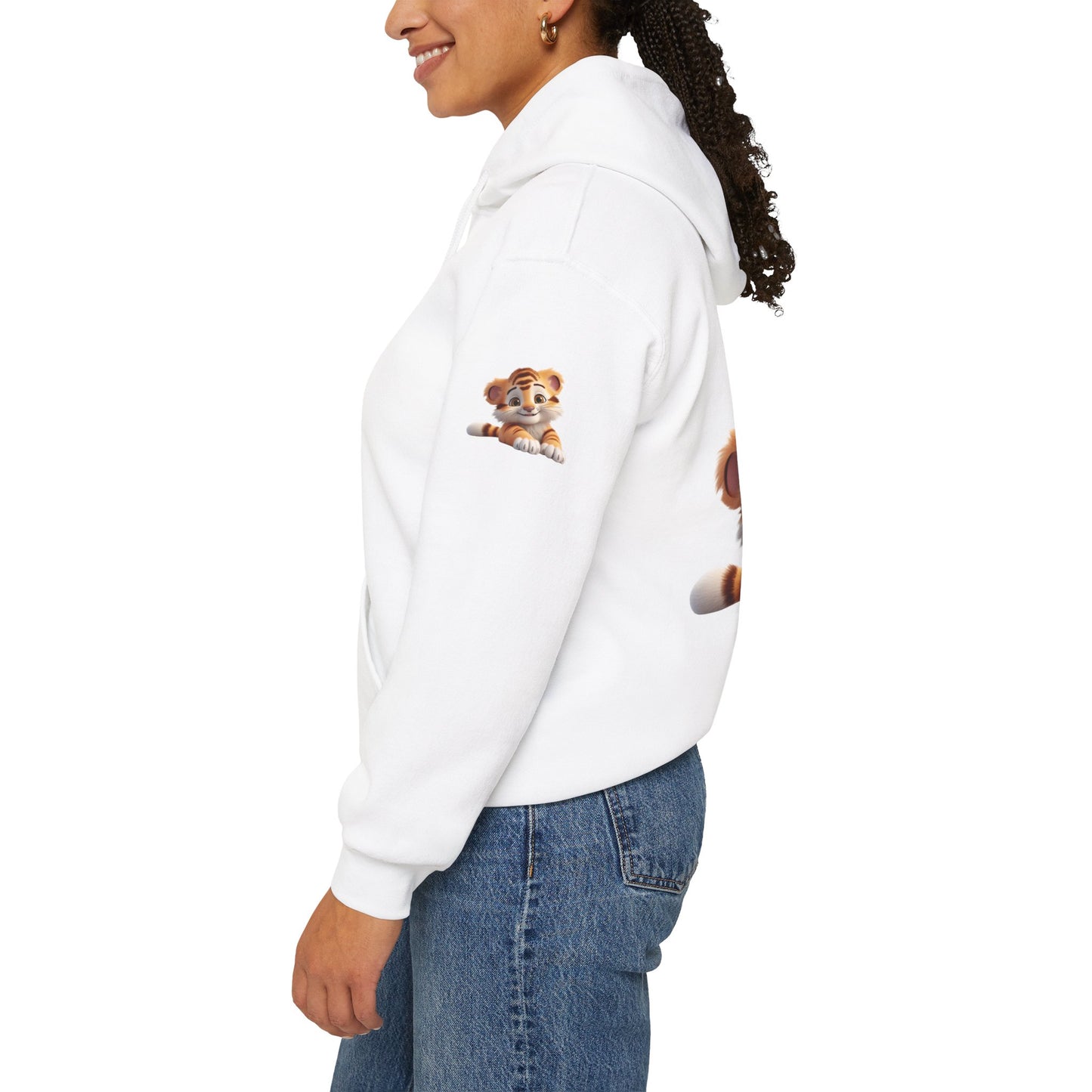 Princess Grace  Cute Tiger Design Unisex Heavy Blend Hooded Sweatshirt