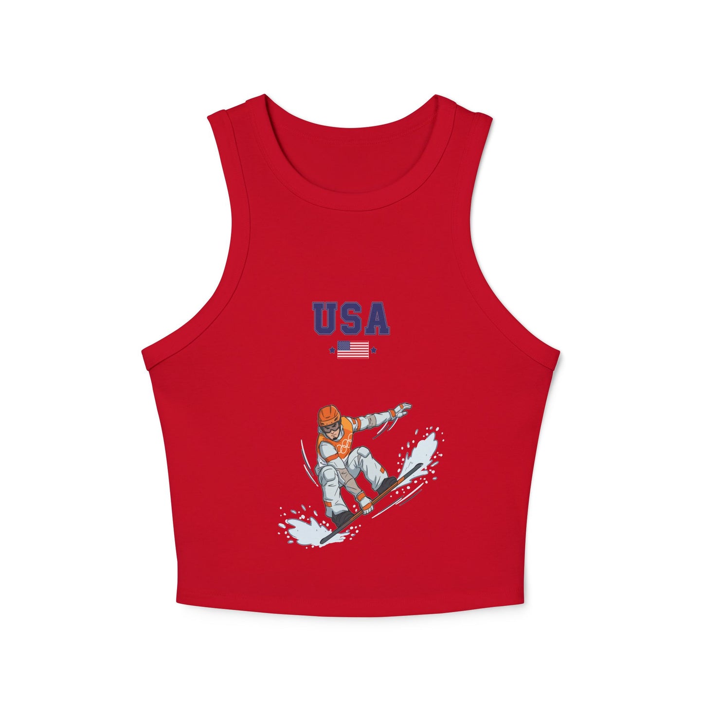 Princess Grace  TEAM USA  Women's Micro Rib Racer Tank Top