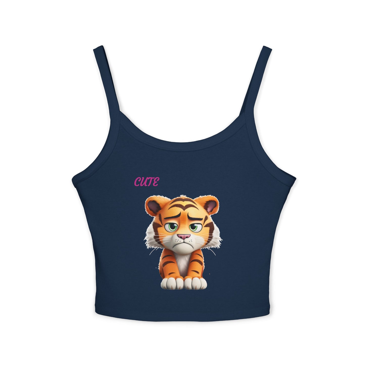 Princess Grace  Cute Tiger Graphic Women's Spaghetti Strap Tank Top