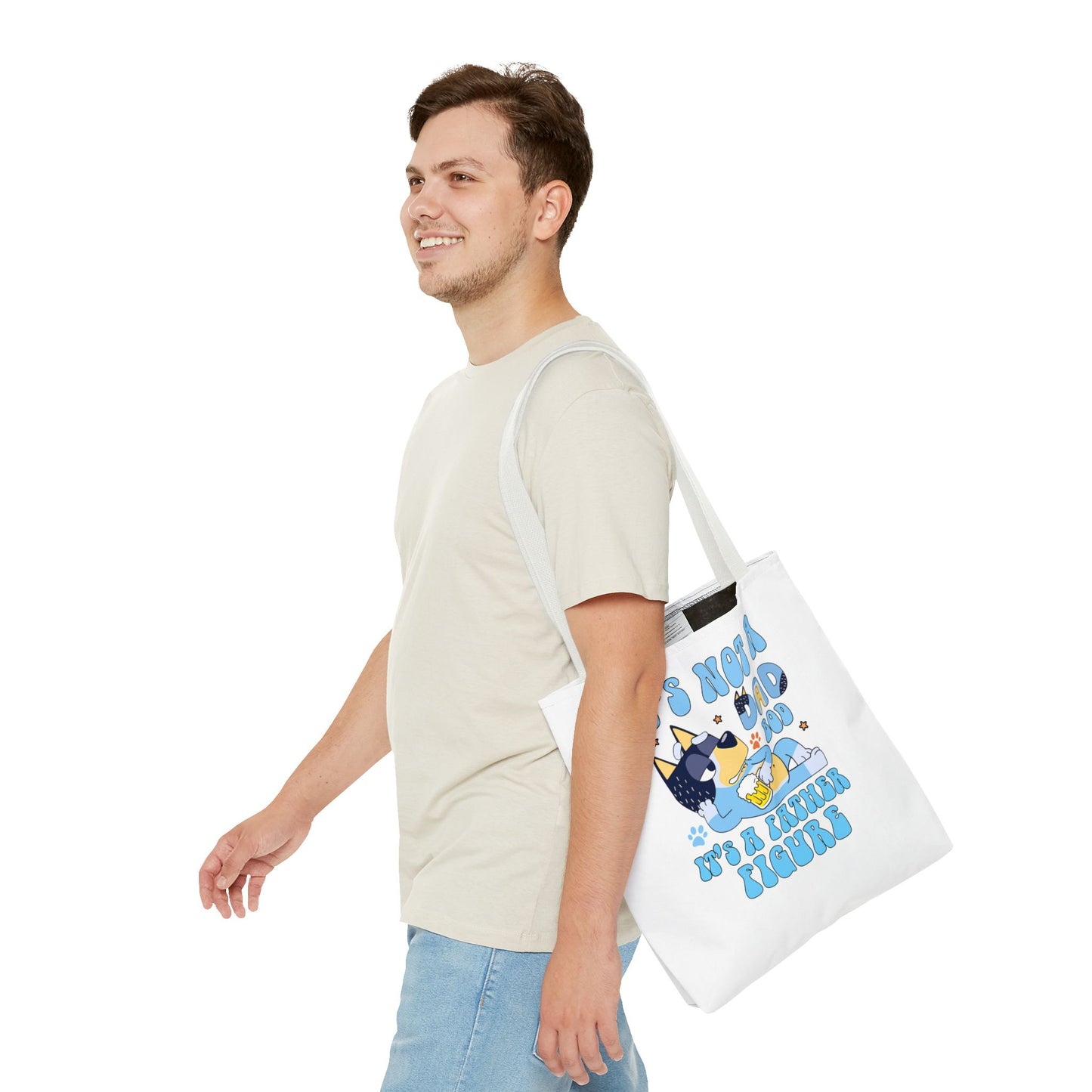 Funny Dad Tote Bag - "It's Not a Dad Bod, It's a Father Figure"