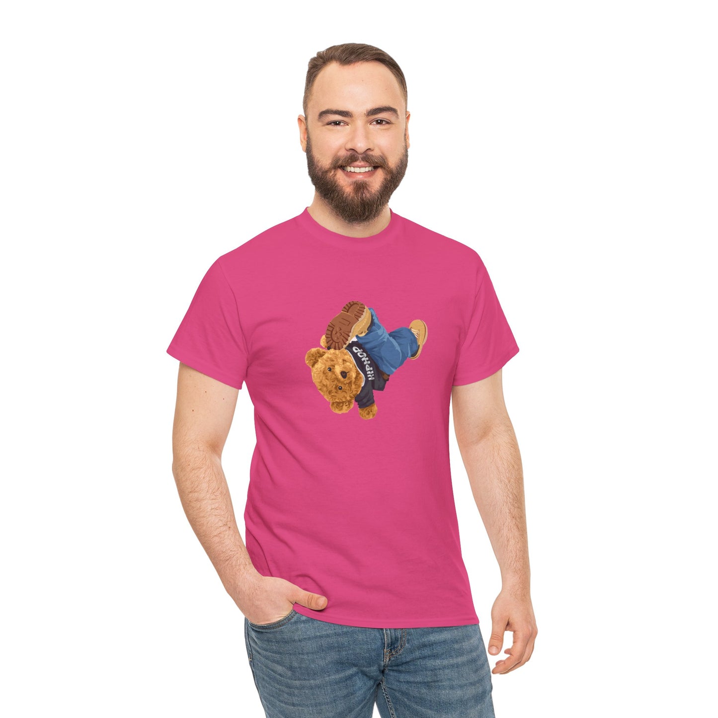 Princess Grace  Casual Vintage Hi[ Hop Bear Tee for Trendy Everyday Wear