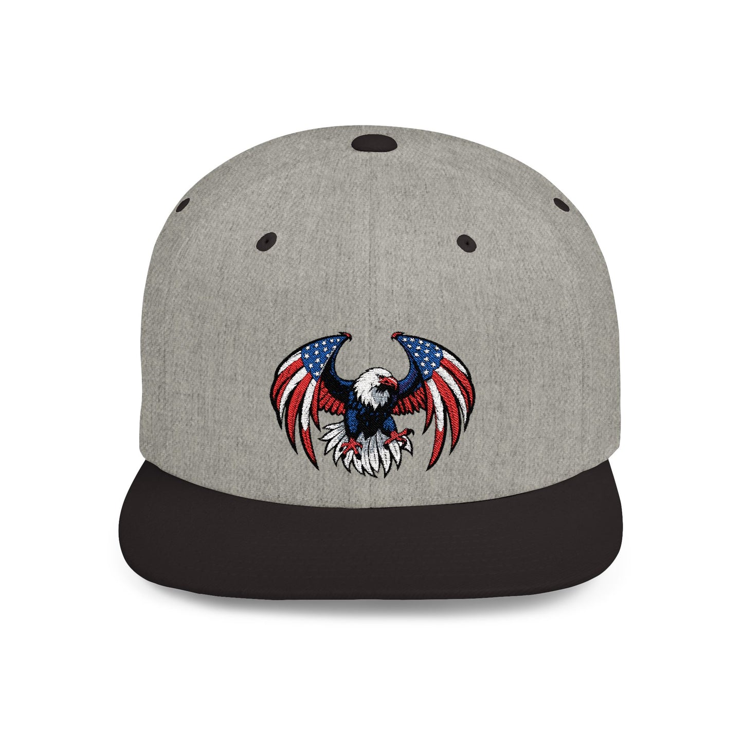 Princess Grace  Patriotic Eagle Flat Bill Snapback Hat