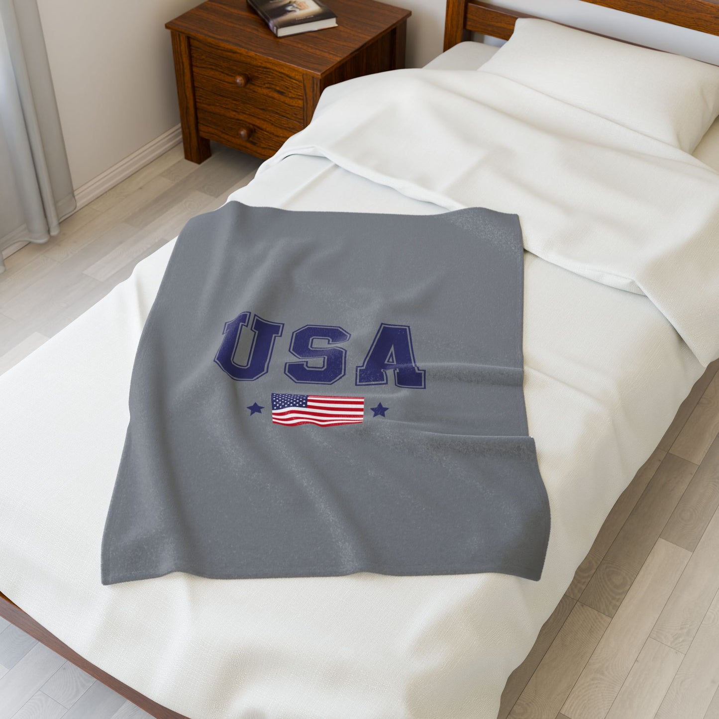 Princess Grace  TEAM USA  Velveteen Plush Blanket