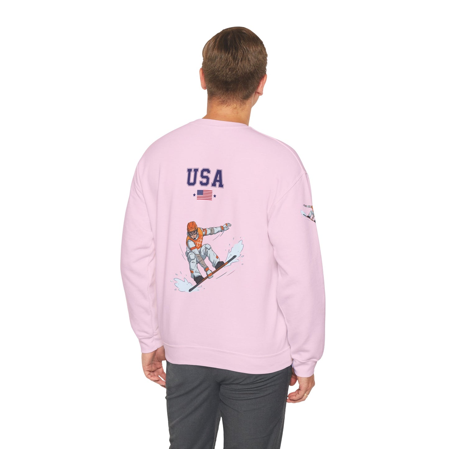 Princess Grace  TEAM USA  Snowboard Unisex Heavy Blend  Crewneck Sweatshirt