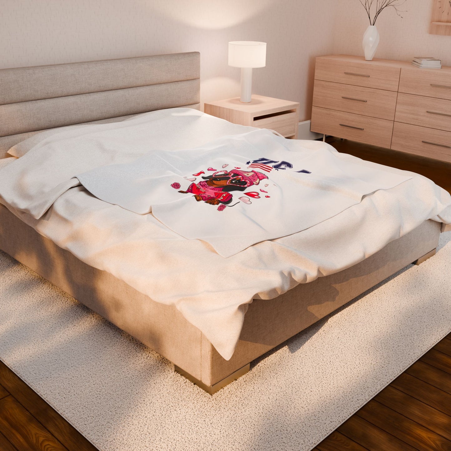 Princess Grace  TEAM USA  Velveteen Plush Blanket