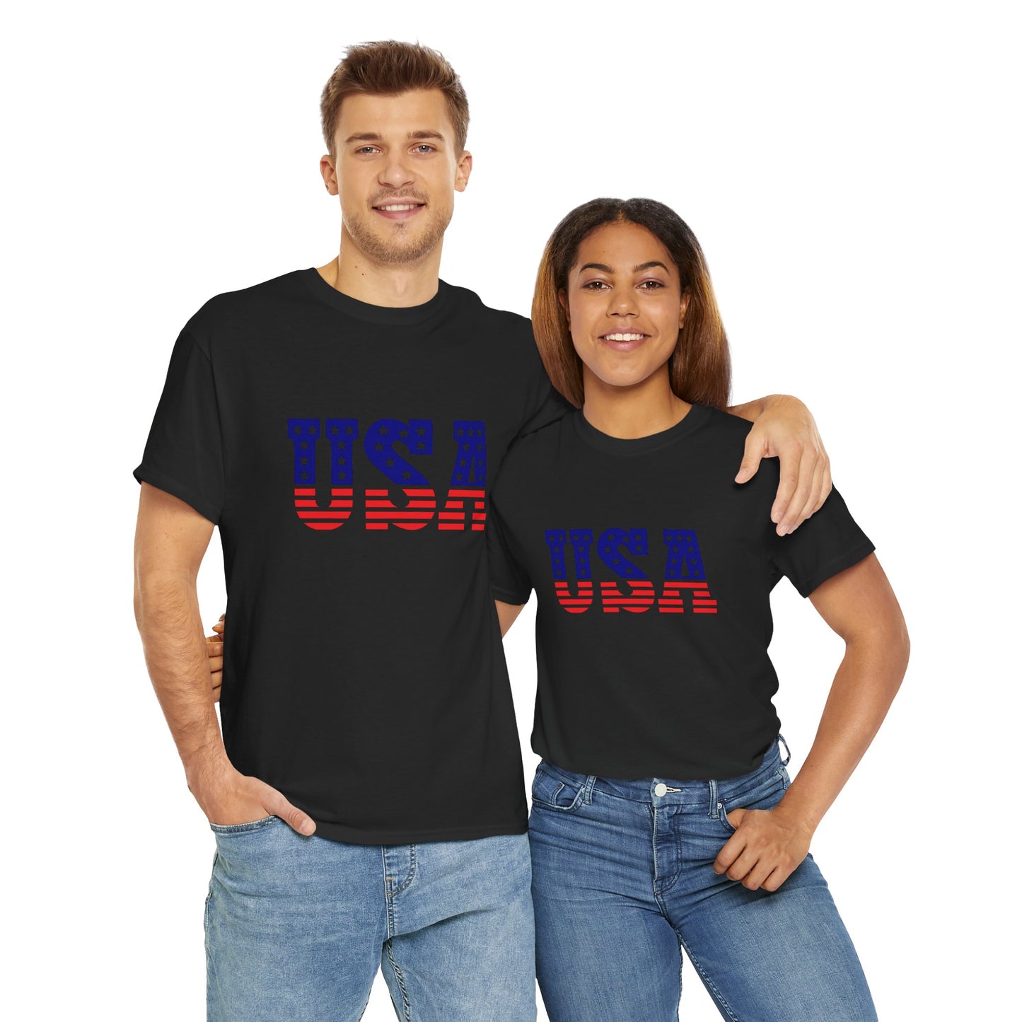 Princess Grace  Patriotic USA Unisex Heavy Cotton Tee  Comfortable Independence Day Apparel