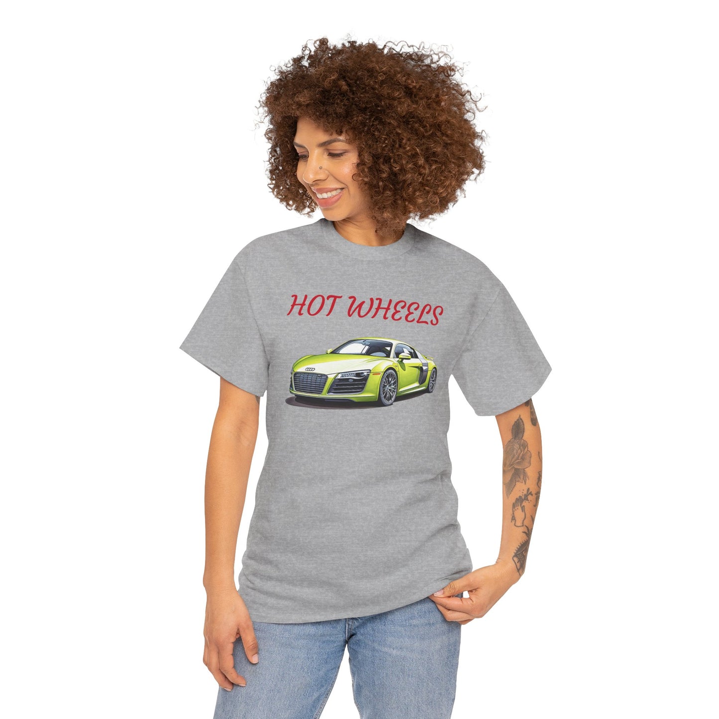 Princess Grace  Cool Hot Wheels Unisex Heavy Cotton Tee Perfect for Car Enthusiasts