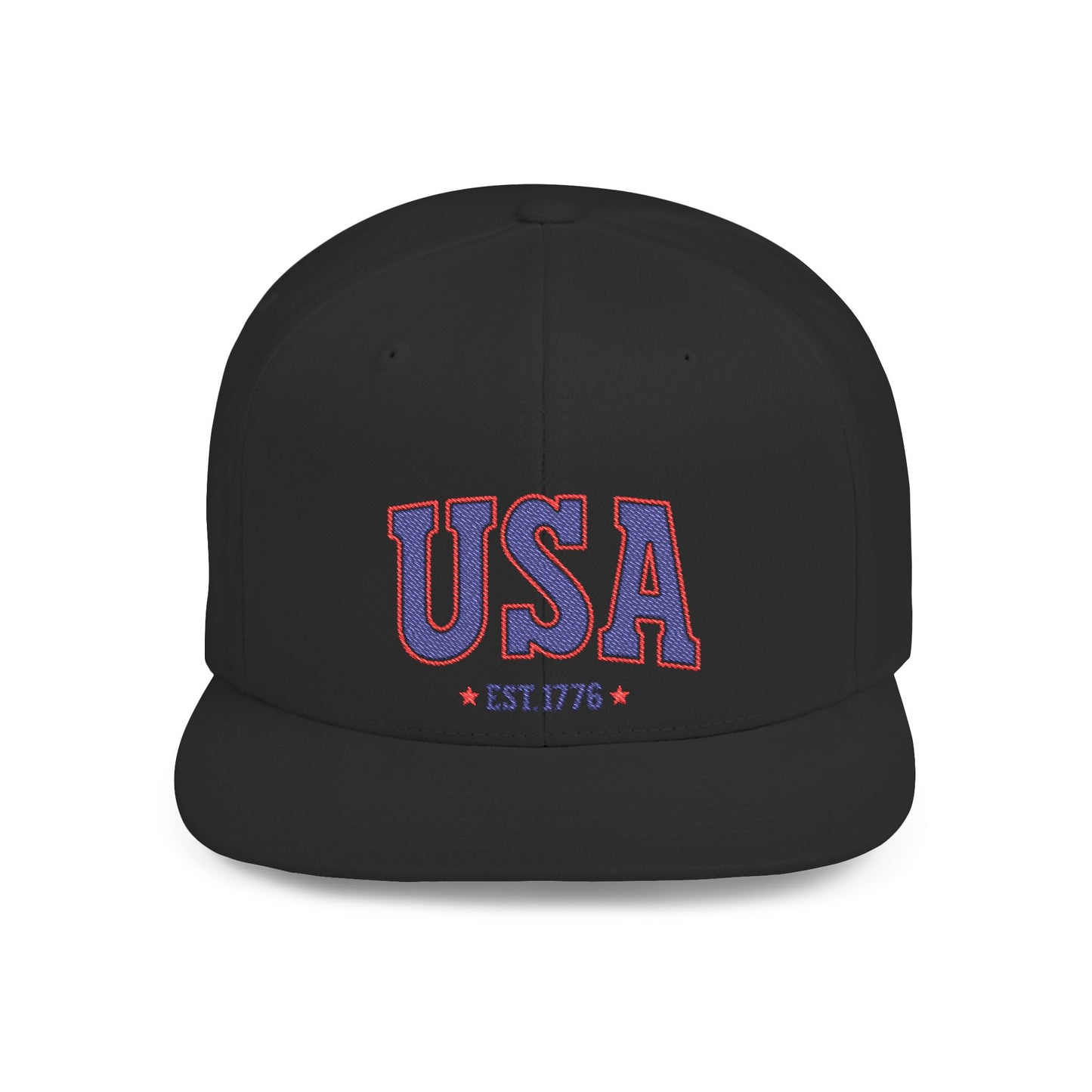 Princess Grace  USA Flat Bill Snapback Hat Patriotic Style, Perfect for Holidays & Outdoor Events