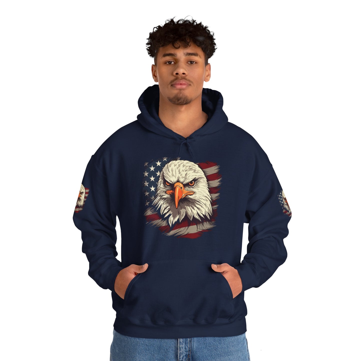 Princess Grace American Eagle Bold Unisex Heavy Blend Hooded Sweatshirt