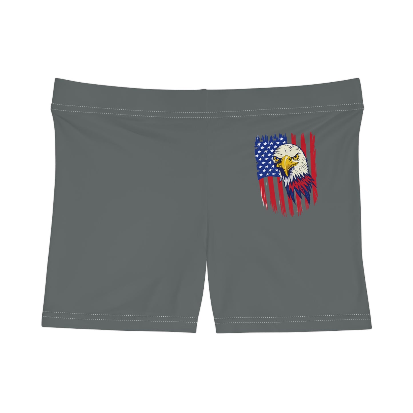 Princess Grace  Patriotic Eagle Women's Shorts  4th of July Casual Wear