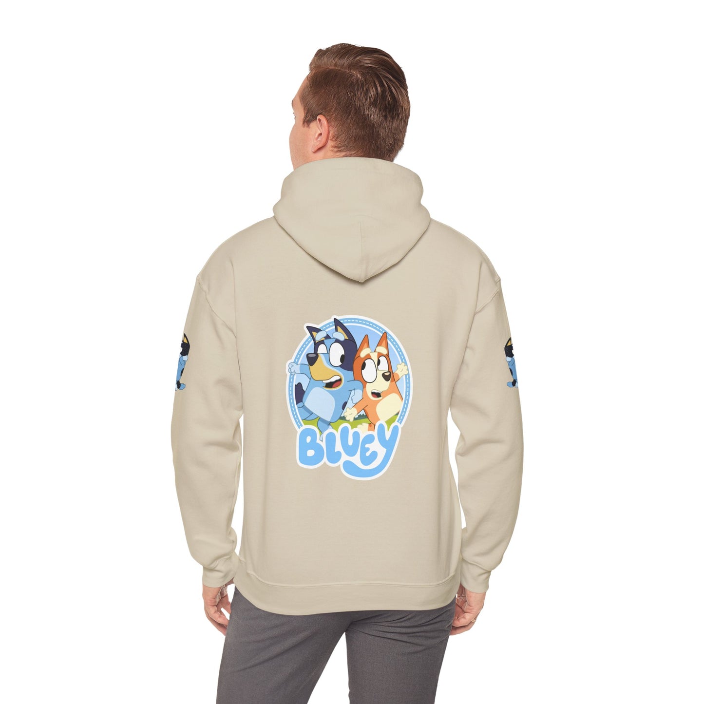 Princess Grace  Bluey Unisex Heavy Blend Hoodie  Cozy Cartoon Sweatshirt for Kids & Adults