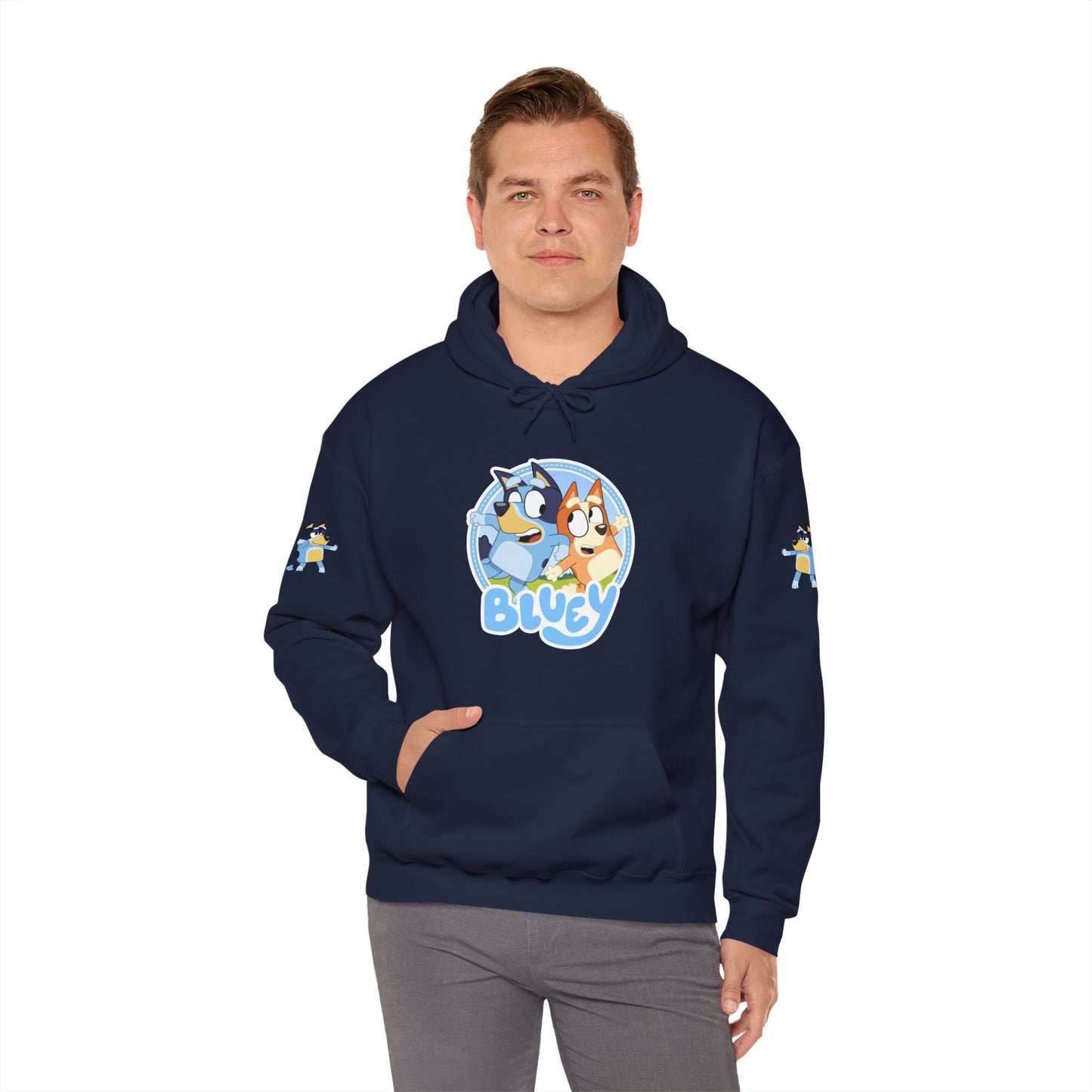 Princess Grace  Bluey Unisex Heavy Blend Hoodie  Cozy Cartoon Sweatshirt for Kids & Adults