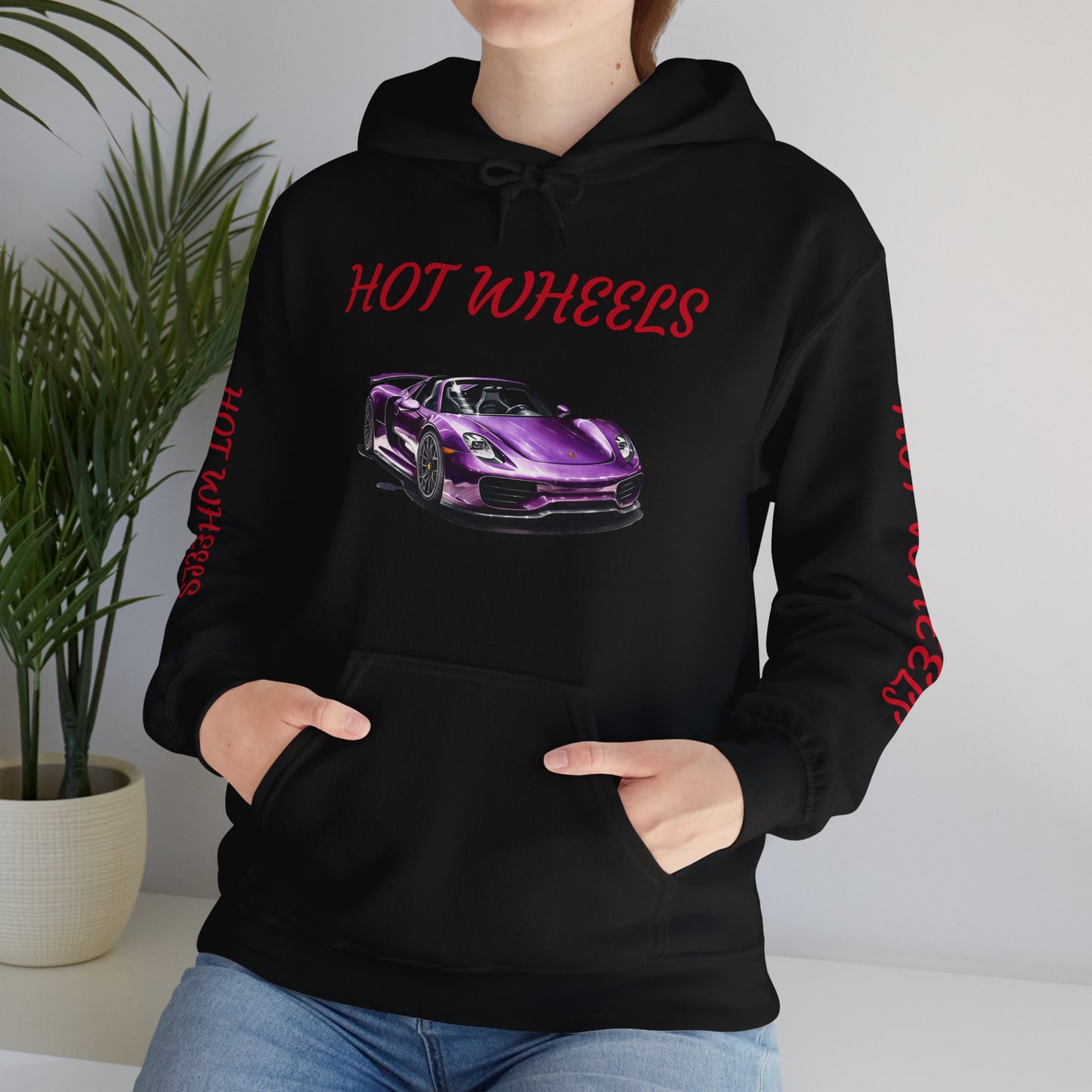 Princess Grace  Unisex Heavy Blend Hooded Sweatshirt  Hot Wheels Purple Sports Car