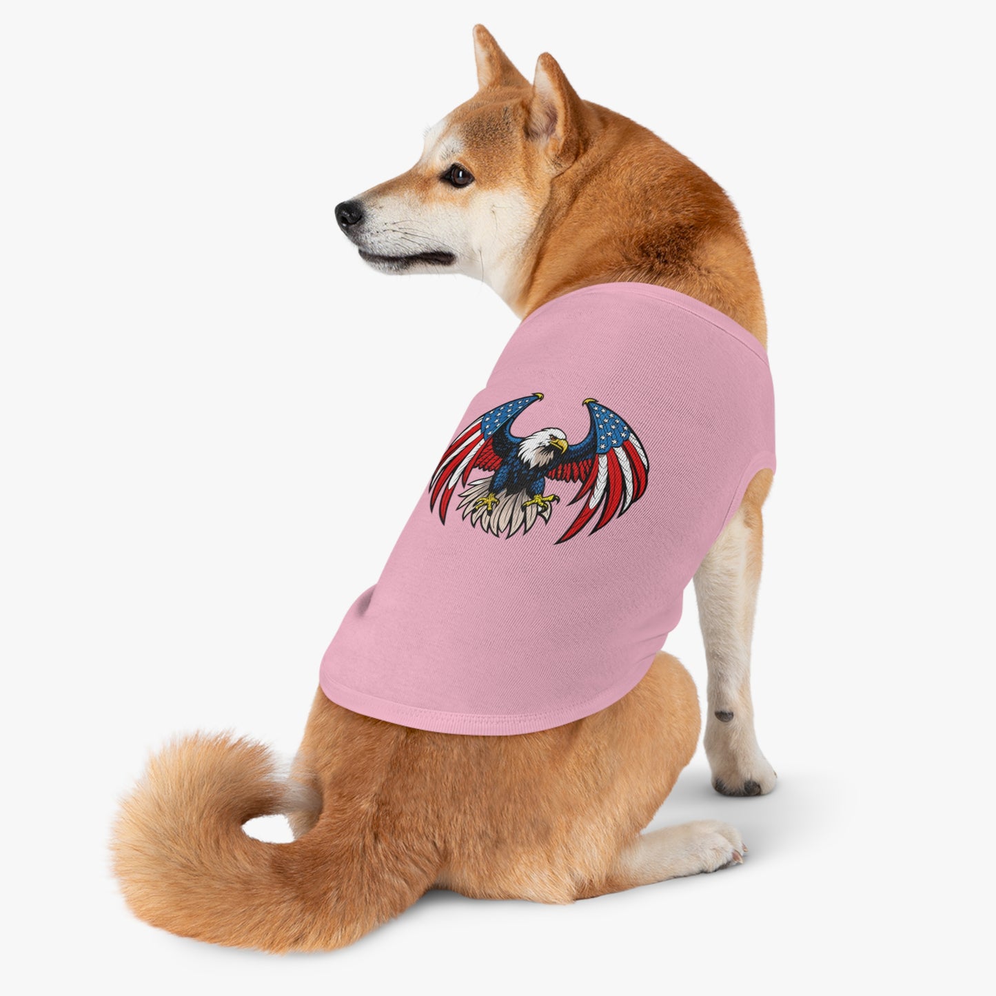 Princess Grace Patriotic Pet Tank Top USA Flag Eagle Design