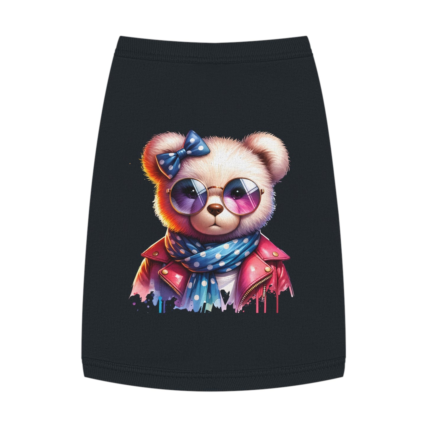 Princess Grace  CUTE Trendy Pet Tank Top with Stylish Bear Design