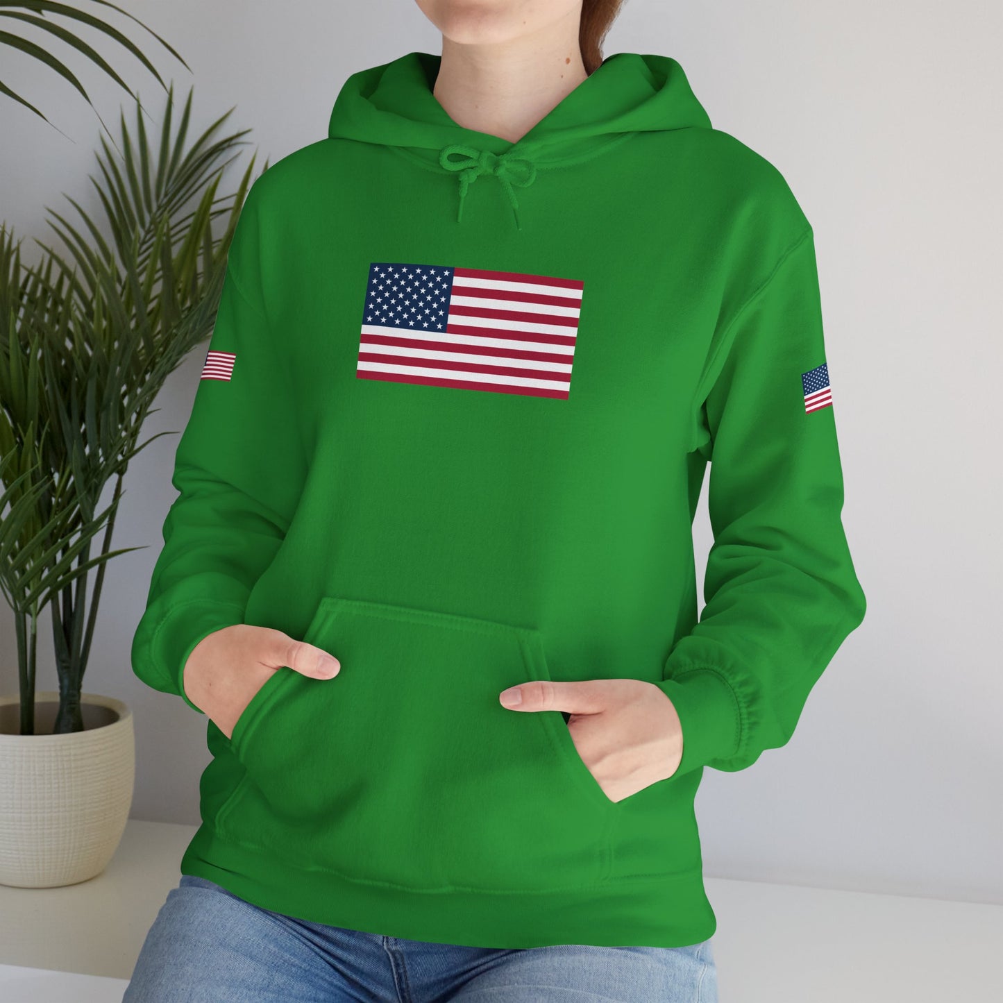 Princess Grace  TEAM USA   American Flag Hoodie Unisex Heavy Blend Sweatshirt