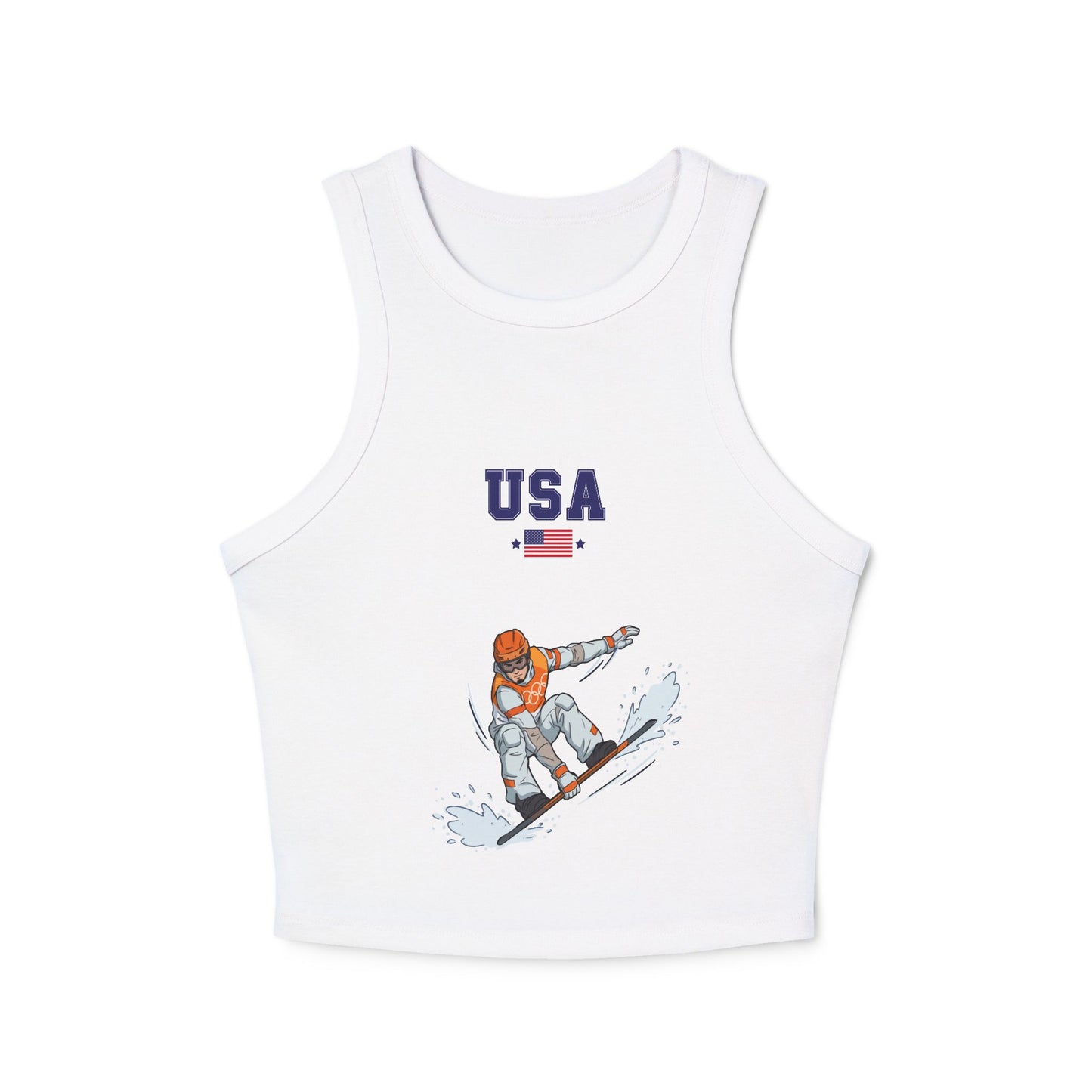 Princess Grace  TEAM USA  Women's Micro Rib Racer Tank Top