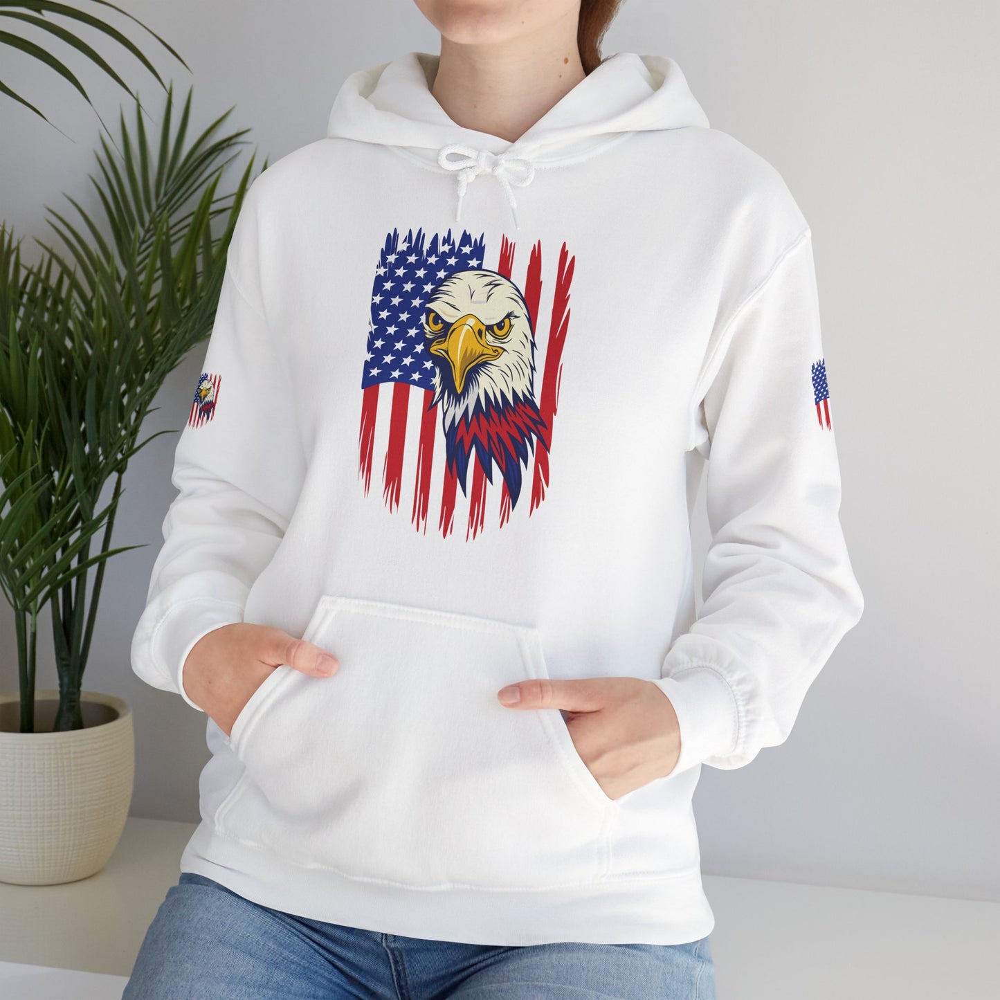 Princess Grace  Patriotic Eagle Unisex Heavy Blend Hoodie