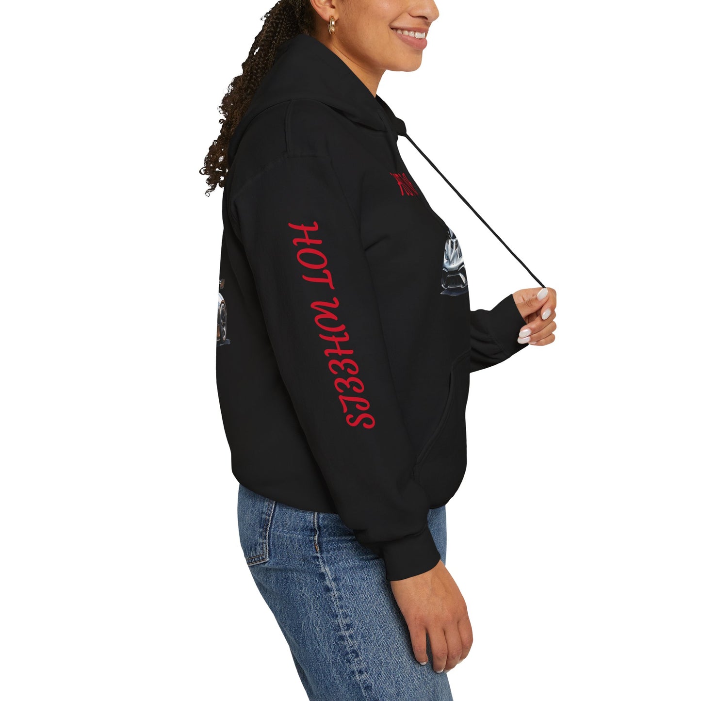 Princess Grace  Hot Wheels Unisex Hooded Sweatshirt Racing Inspired Comfort for Car Enthusiasts