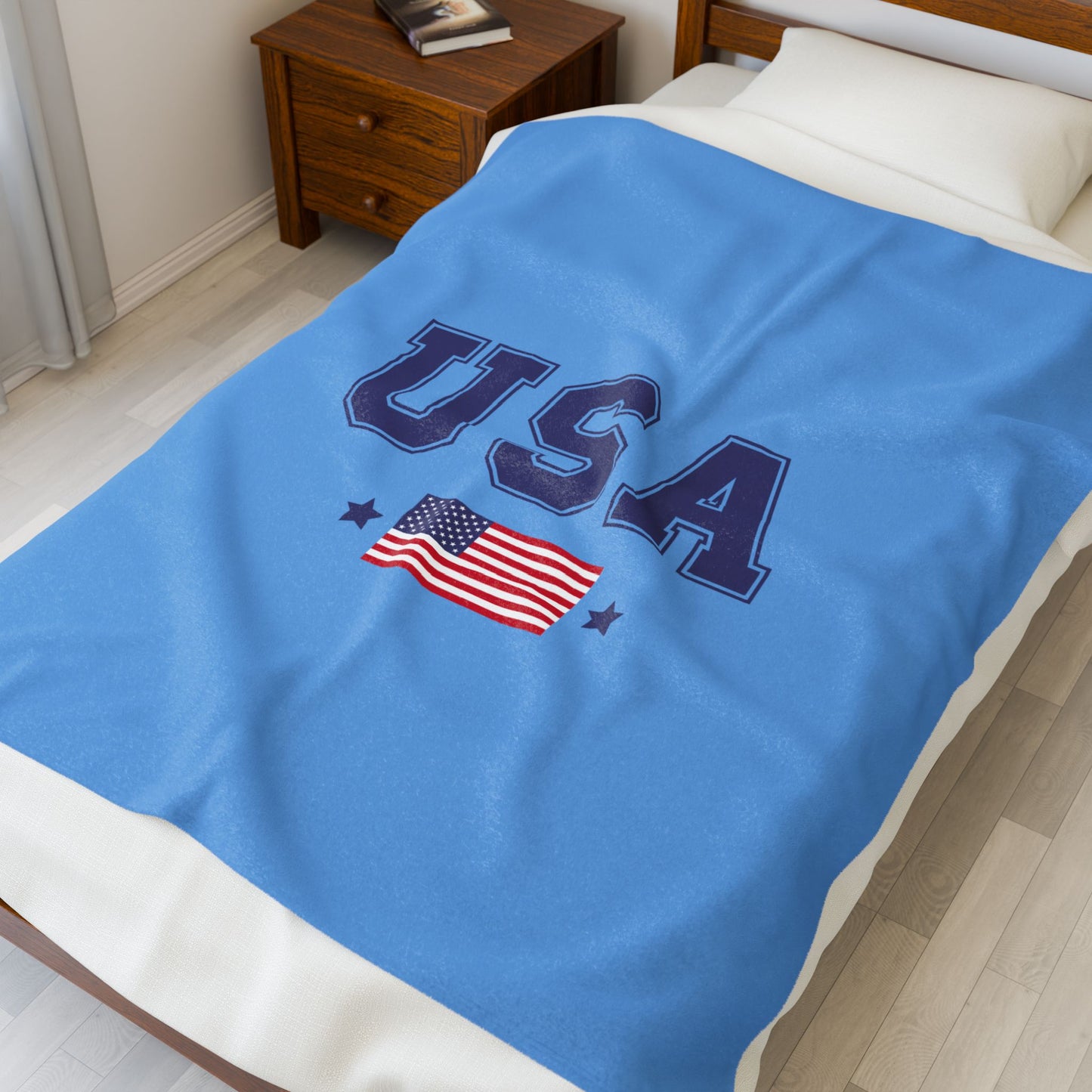Princess Grace  TEAM USA  Velveteen Plush Blanket