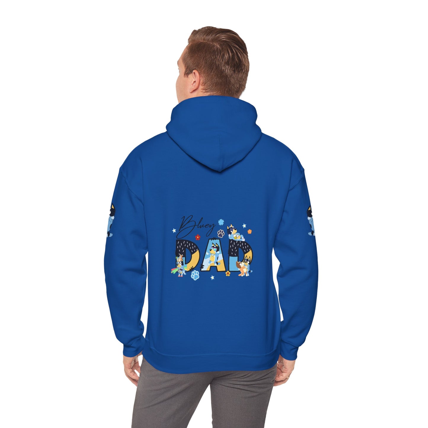 Princess Grace  Bluey  Funny "Baby's Dad" Unisex Hooded Sweatshirt ,Perfect Gift for New Dads