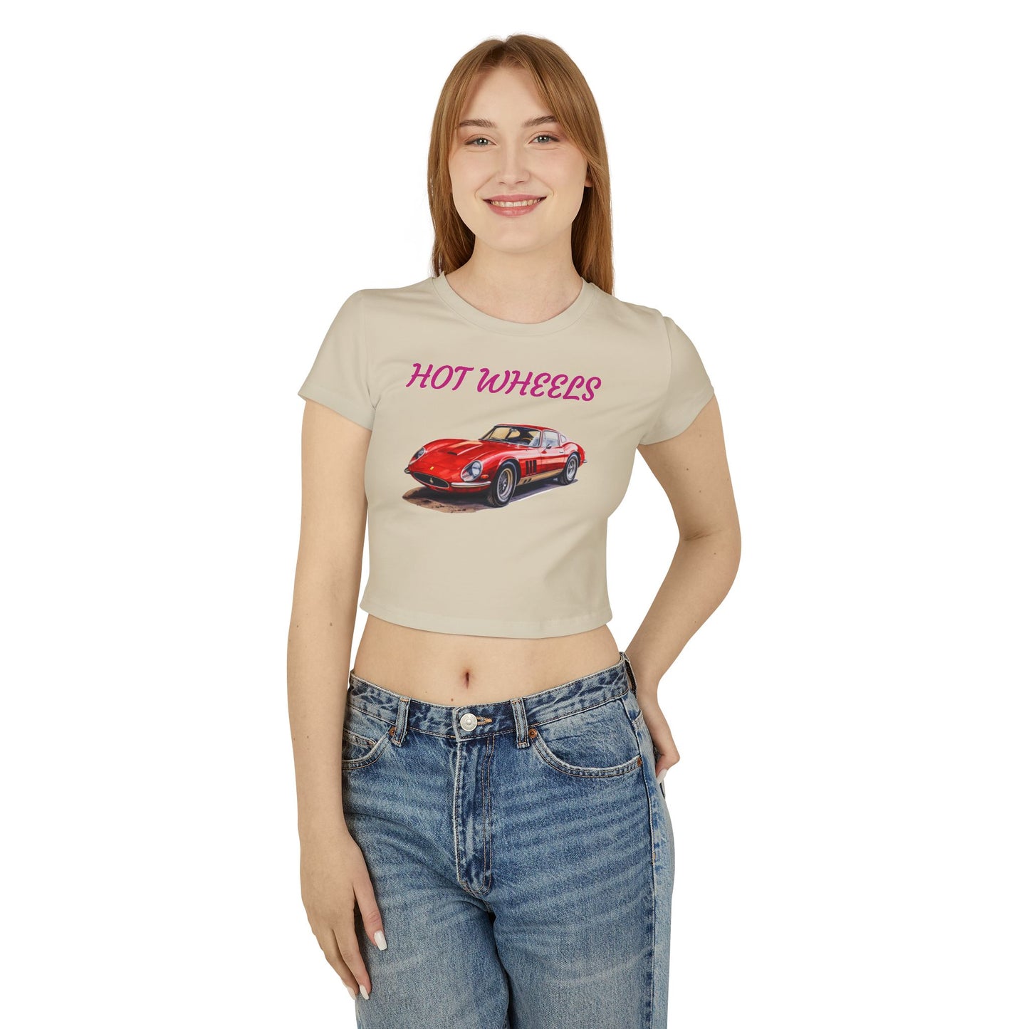 Princess Grace  Hot Wheels Women's Baby Tee Retro Car Graphic T-Shirt