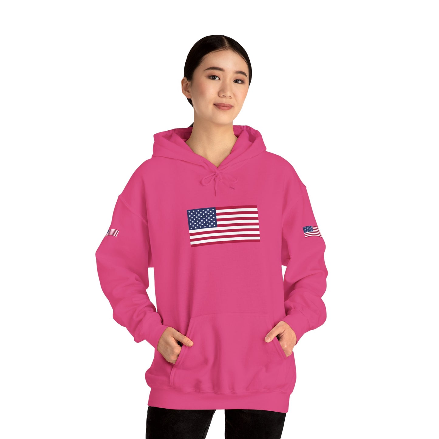 Princess Grace  TEAM USA   American Flag Hoodie Unisex Heavy Blend Sweatshirt
