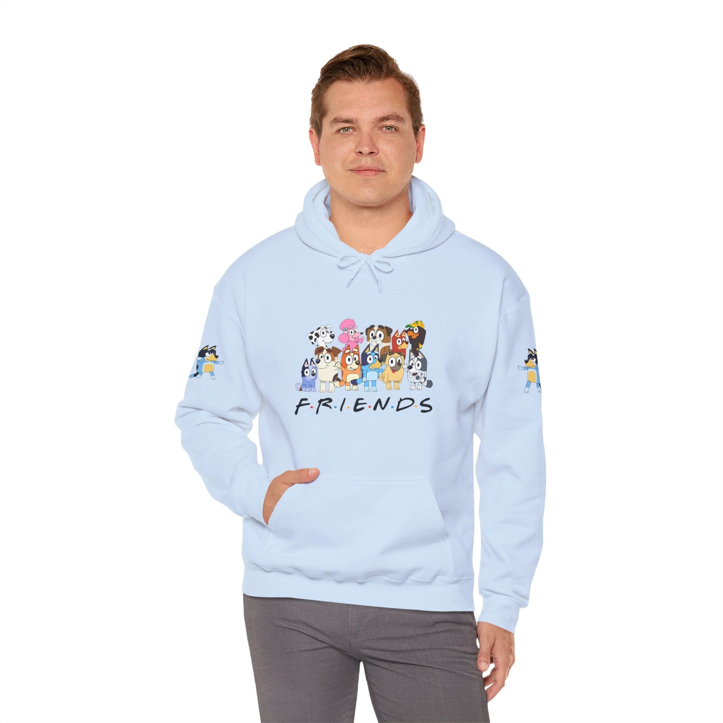 Princess Grace  Bluey  Unisex Heavy  Blend  Hooded Sweatshirt  'Friends' Cartoon Design