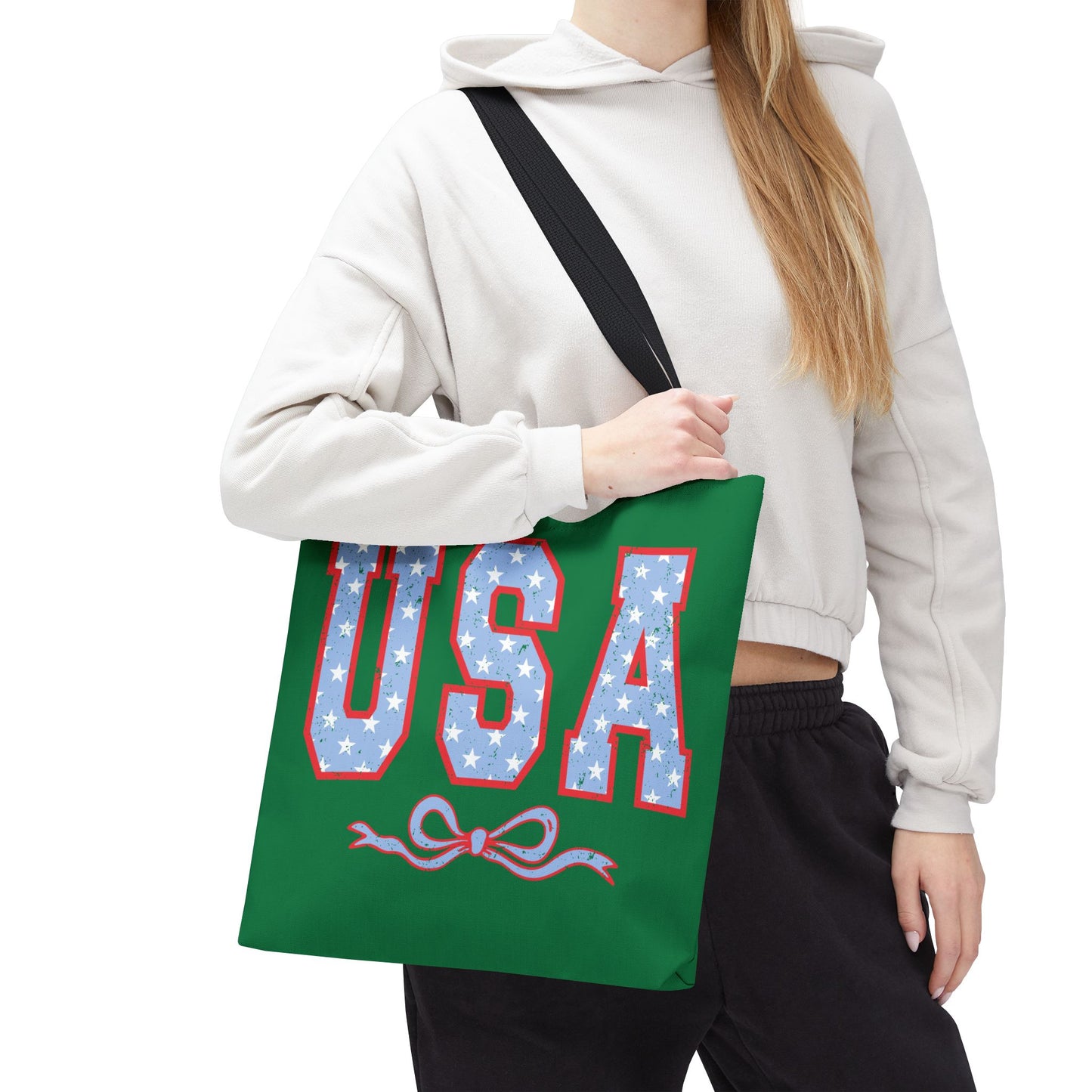 Princess Grace USA Patriotic Tote Bag for Independence Day Celebrations