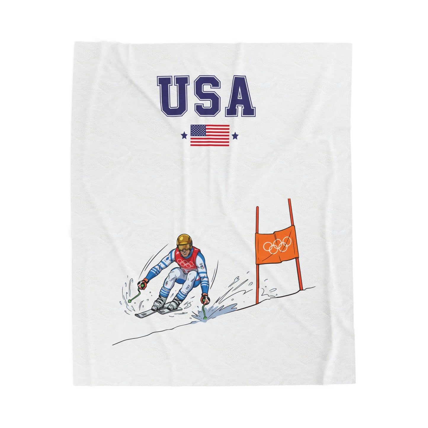 Princess Grace  TEAM USA  Velveteen Plush Blanket