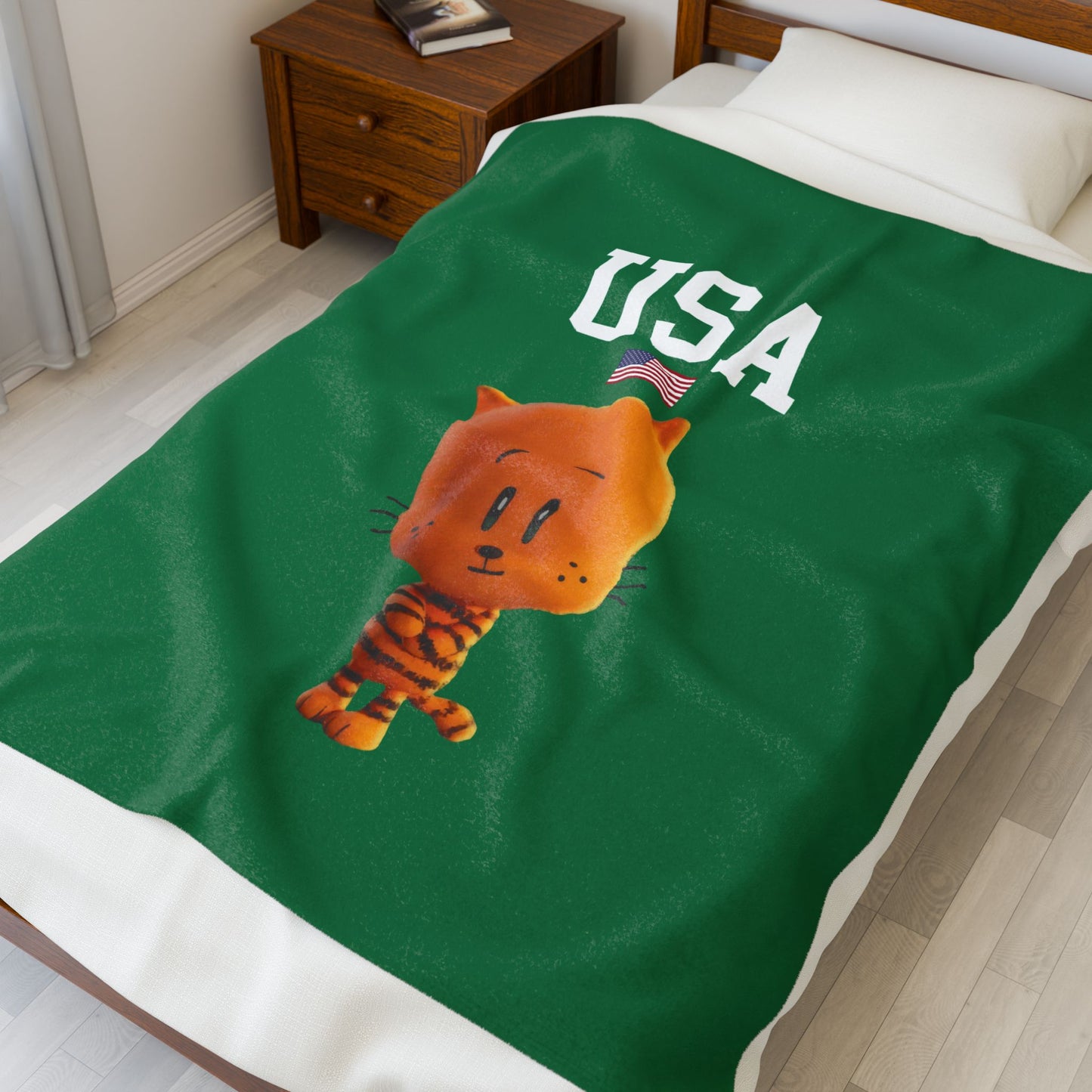 Princess Grace  TEAM USA  Velveteen Plush Blanket