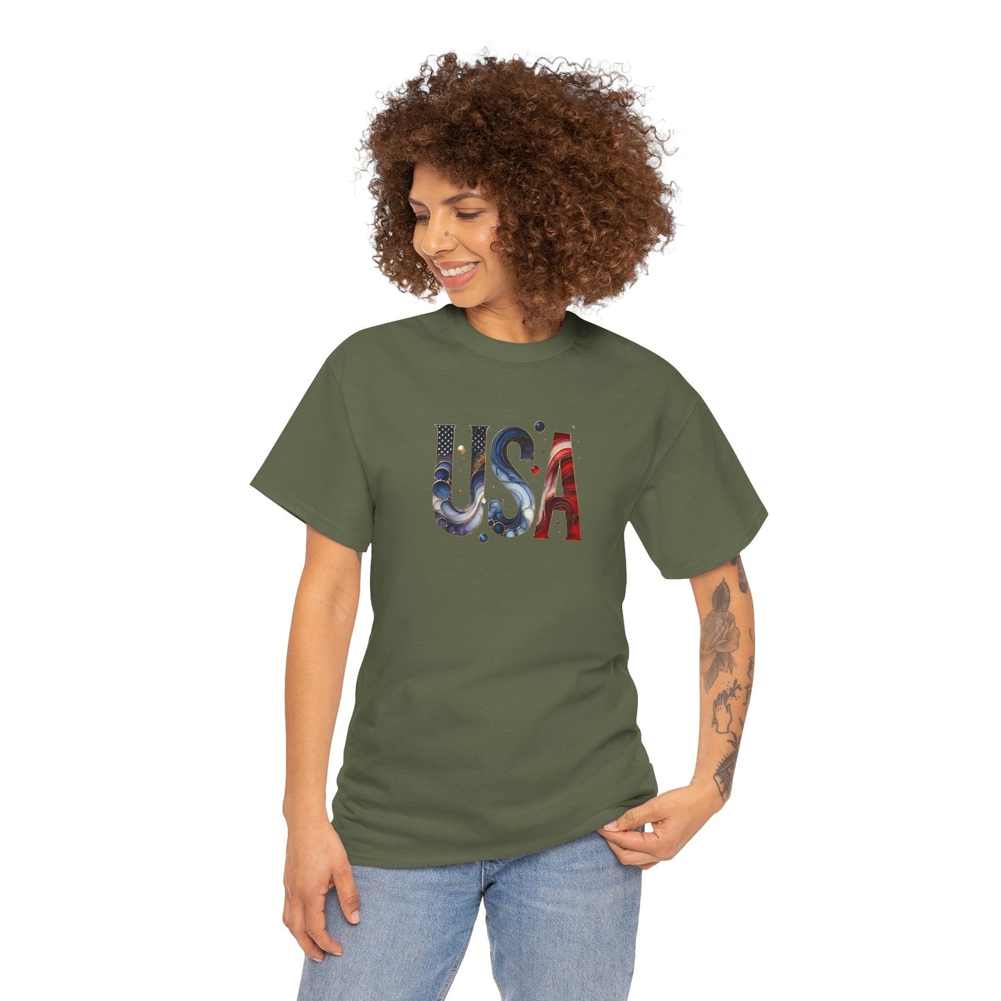 Princess Grace  TEAM USA  Unisex  Heavy  Cotton Tee