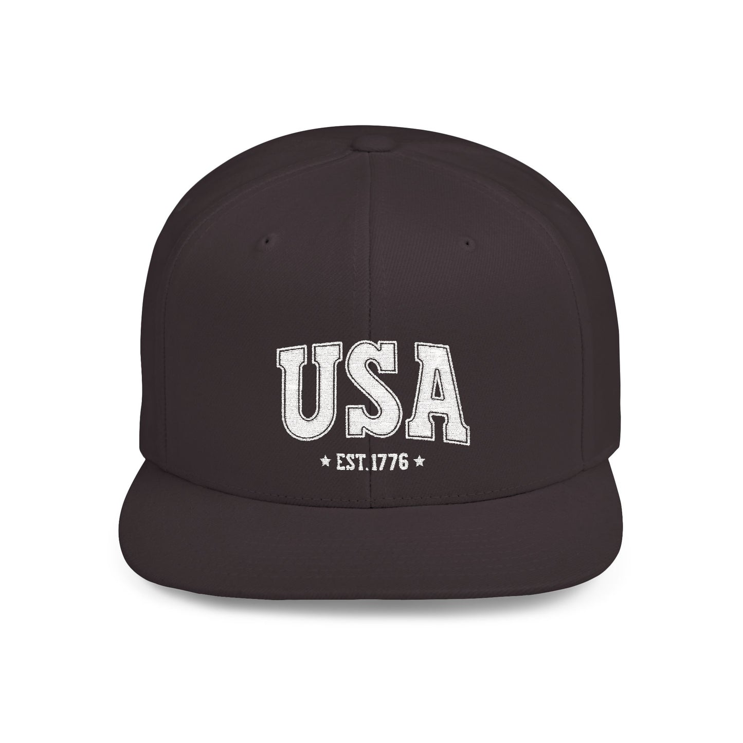 Princess Grace  USA Flat Bill Snapback Cap - Est. 1776 | Casual Style for All Occasions