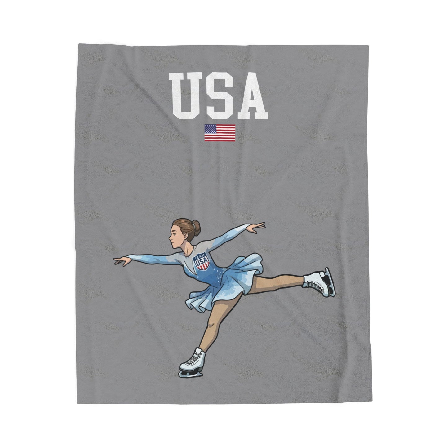 Princess Grace  TEAM USA  Velveteen Plush Blanket