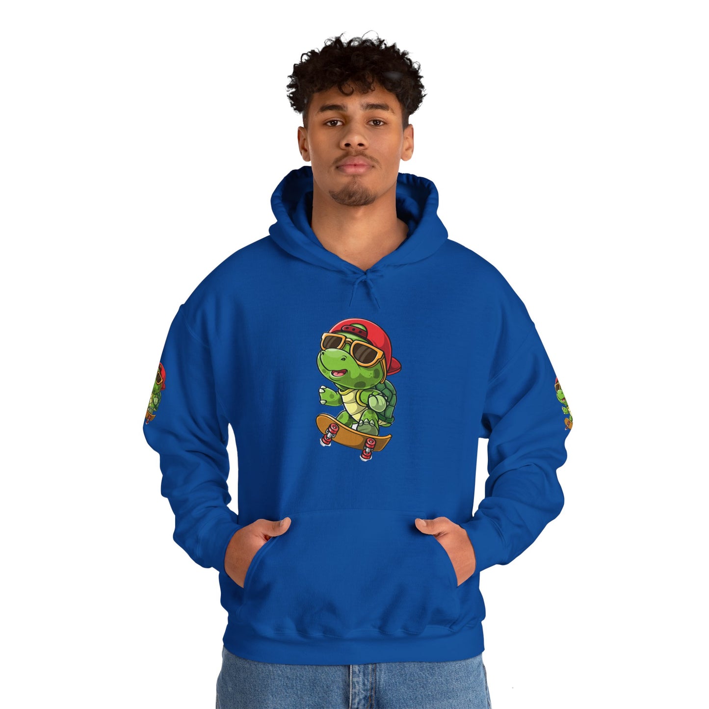 Princess Grace  Cool Skateboarding Turtle Unisex Hoodie Fun and Stylish