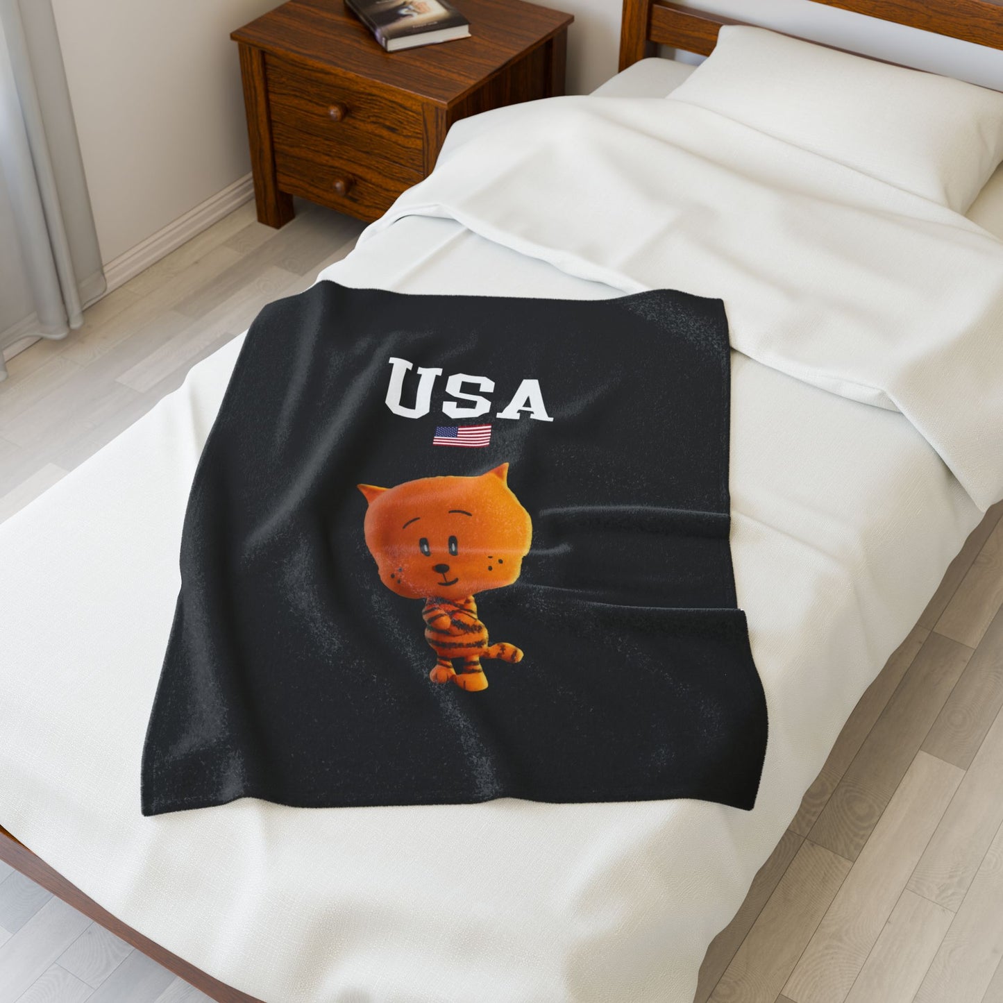Princess Grace  TEAM USA  Velveteen Plush Blanket