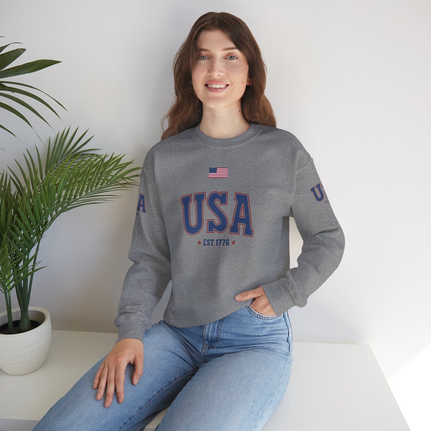 Princess Grace  TEAM USA  Unisex Heavy Blend Crewneck Sweatshirt