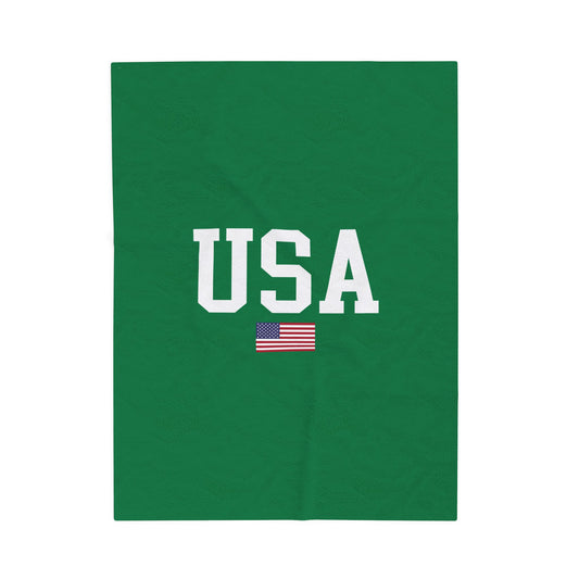 Princess Grace  TEAM USA  Velveteen Plush Blanket